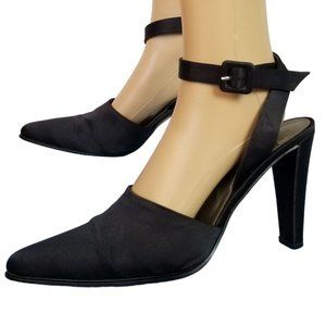 Black Nine West formal satin heels size 8.5